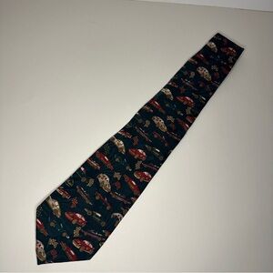 Club International By Tiptop Race Car Print Mens Neck Tie 100% Silk Made Canada